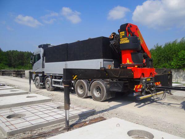Transport szamba betonowego HDS do Olkusz